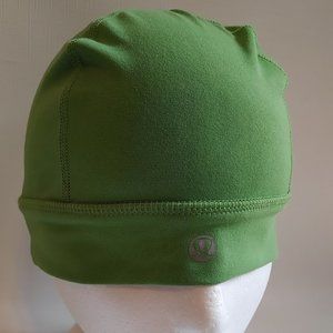 GREEN Lululemon Beanie with Pony Tail Hole Built In Made in Canada